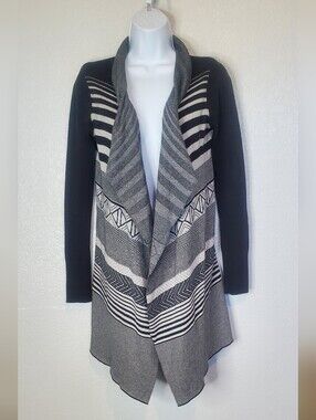 Anthropologie Ruby Moon Open-Front Draped Cardigan Knit Dusyer Sweater
